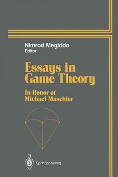 portada essays in game theory: in honor of michael maschler (en Inglés)