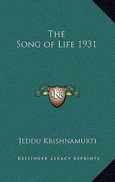 portada the song of life 1931 (en Inglés)