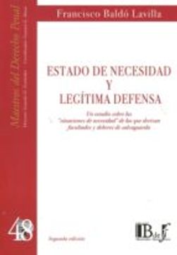 portada Estado de Necesidad y Legítima Defensa (in Spanish)