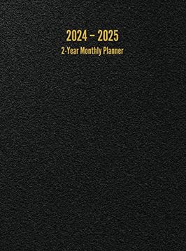 portada 2024 - 2025 2-Year Monthly Planner: 24-Month Calendar (Black) - Large 