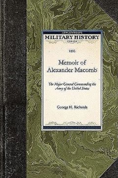 portada memoir of alexander macomb (en Inglés)