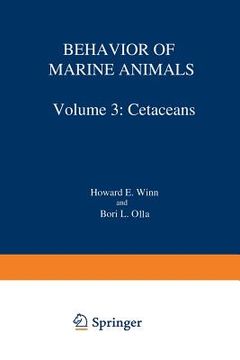 portada Behavior of Marine Animals: Current Perspectives in Research (en Inglés)