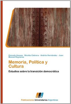 portada Memoria, Politica y Cultura