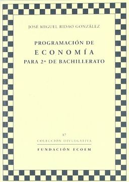 portada Programacion de economia para 2 bachillerato