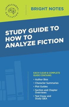 portada Study Guide to How to Analyze Fiction (en Inglés)