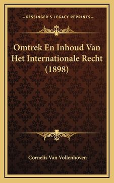 portada Omtrek En Inhoud Van Het Internationale Recht (1898)