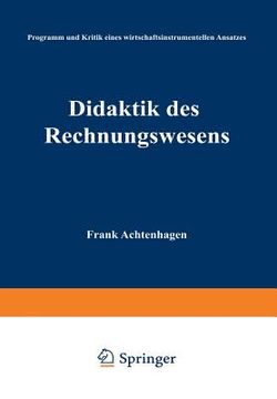 portada Didaktik Des Rechnungswesens (en Alemán)