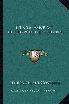 portada clara fane v1: or the contracts of a life (1848) (en Inglés)