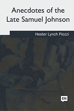 portada Anecdotes of the Late Samuel Johnson (en Inglés)