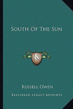 portada south of the sun (in English)