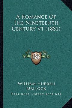 portada a romance of the nineteenth century v1 (1881)