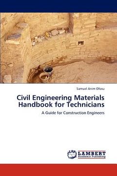 portada civil engineering materials handbook for technicians (en Inglés)