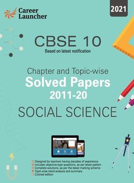 portada Cbse Class X 2021 Chapter and Topic-Wise Solved Papers 2011-2020 Social Science (All Sets Delhi & All India) (in English)