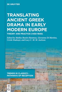 portada Translating Ancient Greek Drama in Early Modern Europe (en Inglés)