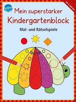 portada Mein Superstarker Kindergartenblock: Mal- und Rätselspiele (en Alemán)