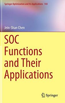 portada Soc Functions and Their Applications (Springer Optimization and its Applications) (en Inglés)
