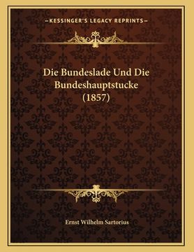 portada Die Bundeslade Und Die Bundeshauptstucke (1857) (en Alemán)