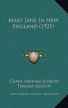 portada mary jane in new england (1921) (en Inglés)