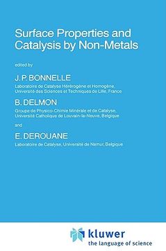 portada surface properties and catalysis by non-metals (en Inglés)