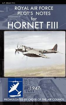 portada royal air force pilot's notes for hornet fiii (en Inglés)