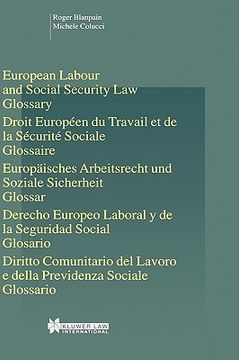 portada european labour law and social security law, glossary (en Inglés)