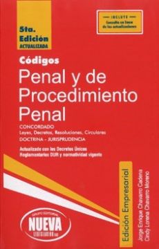 portada Codigos Penal y de Procedimiento Penal (in Spanish)