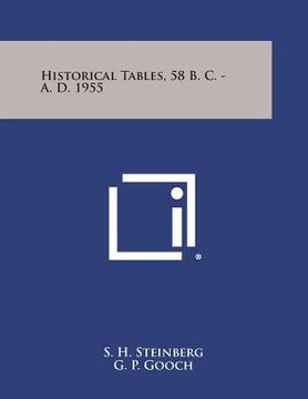 portada Historical Tables, 58 B. C. - A. D. 1955 (en Inglés)