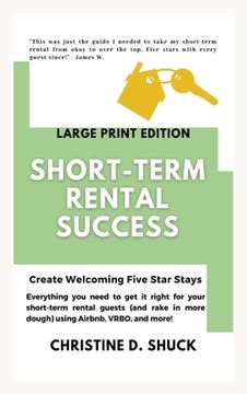 portada Short-Term Rental Success: Large Print Edition (in English)