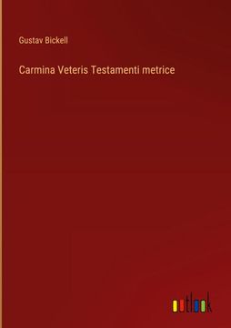 portada Carmina Veteris Testamenti Metrice (en Alemán)