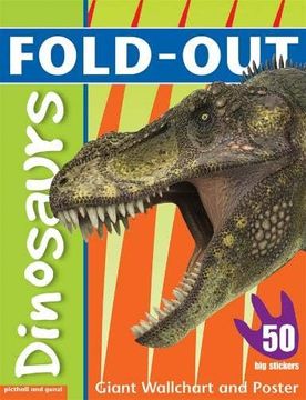 portada Fold-Out Dinosaurs (Fold-Out Poster Sticker Books) (en Inglés)