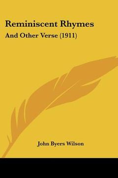 portada reminiscent rhymes: and other verse (1911) (en Inglés)
