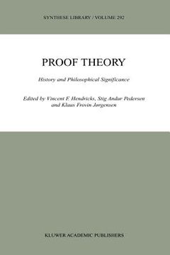 portada proof theory: history and philosophical significance (en Inglés)