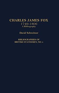 portada Charles James Fox, 1749-1806: A Bibliography (en Inglés)