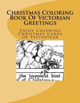 portada christmas coloring book of victorian greetings (en Inglés)