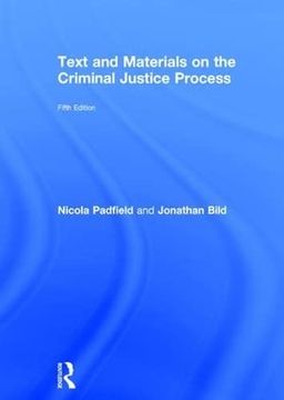 portada Text and Materials on the Criminal Justice Process (en Inglés)
