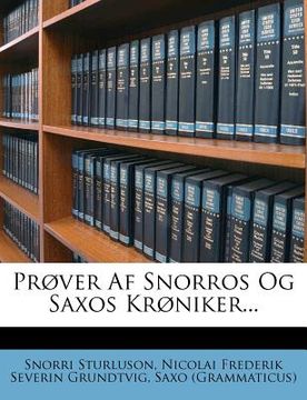 portada Prøver AF Snorros Og Saxos Krøniker... (en Danés)
