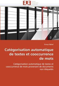 portada Categorisation Automatique de Textes Et Cooccurrence de Mots