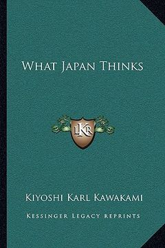 portada what japan thinks (en Inglés)