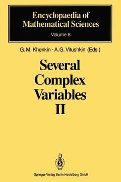 portada Several Complex Variables ii: Function Theory in Classical Domains Complex Potential Theory: 8 (Encyclopaedia of Mathematical Sciences) (en Inglés)