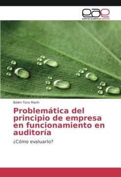 portada Problemática del principio de empresa en funcionamiento en auditoría: ¿Cómo evaluarlo? (Spanish Edition)