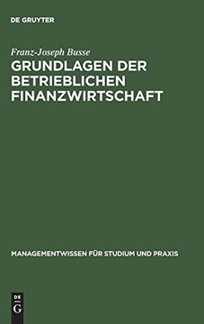 portada Grundlagen der Betrieblichen Finanzwirtschaft (en Alemán)