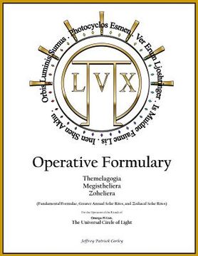 portada Operative Formulary: Fundamental Formulae, Greater Annual Solar Rites, and Zodiacal Solar Rites (en Inglés)