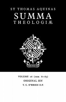 portada Summa Theologiae V26: 1A2Ae. 81-85: Original sin v. 26 (en Inglés)
