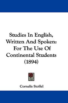 portada studies in english, written and spoken: for the use of continental students (1894) (en Inglés)