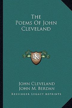 portada the poems of john cleveland (en Inglés)