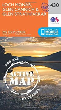 portada Loch Monar, Glen Cannich and Glen Strathfarrar (OS Explorer Active Map)
