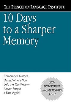 portada 10 days to a sharper memory (en Inglés)