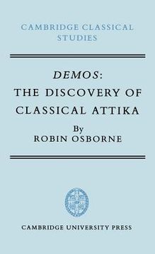 portada Demos Hardback: The Discovery of Classical Attika (Cambridge Classical Studies) (en Inglés)