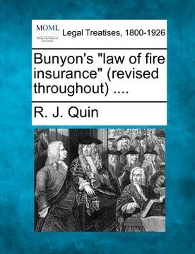 portada bunyon's "law of fire insurance" (revised throughout) .... (en Inglés)