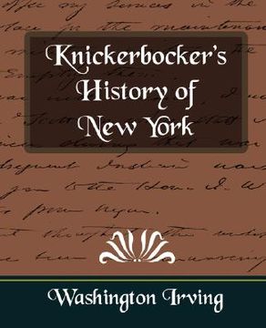 portada knickerbocker's history of new york (en Inglés)